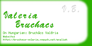 valeria bruchacs business card